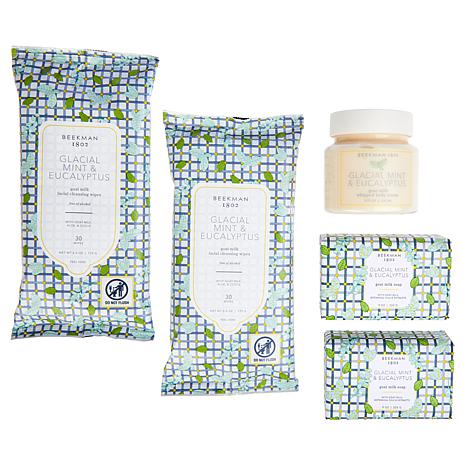 Beekman Goat Milk Pc Mint Eucalyptus Bath And Body Set