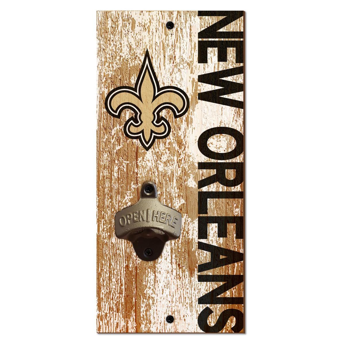 Officially Licensed Nfl Distressed Bottle Opener New Orleans Saints