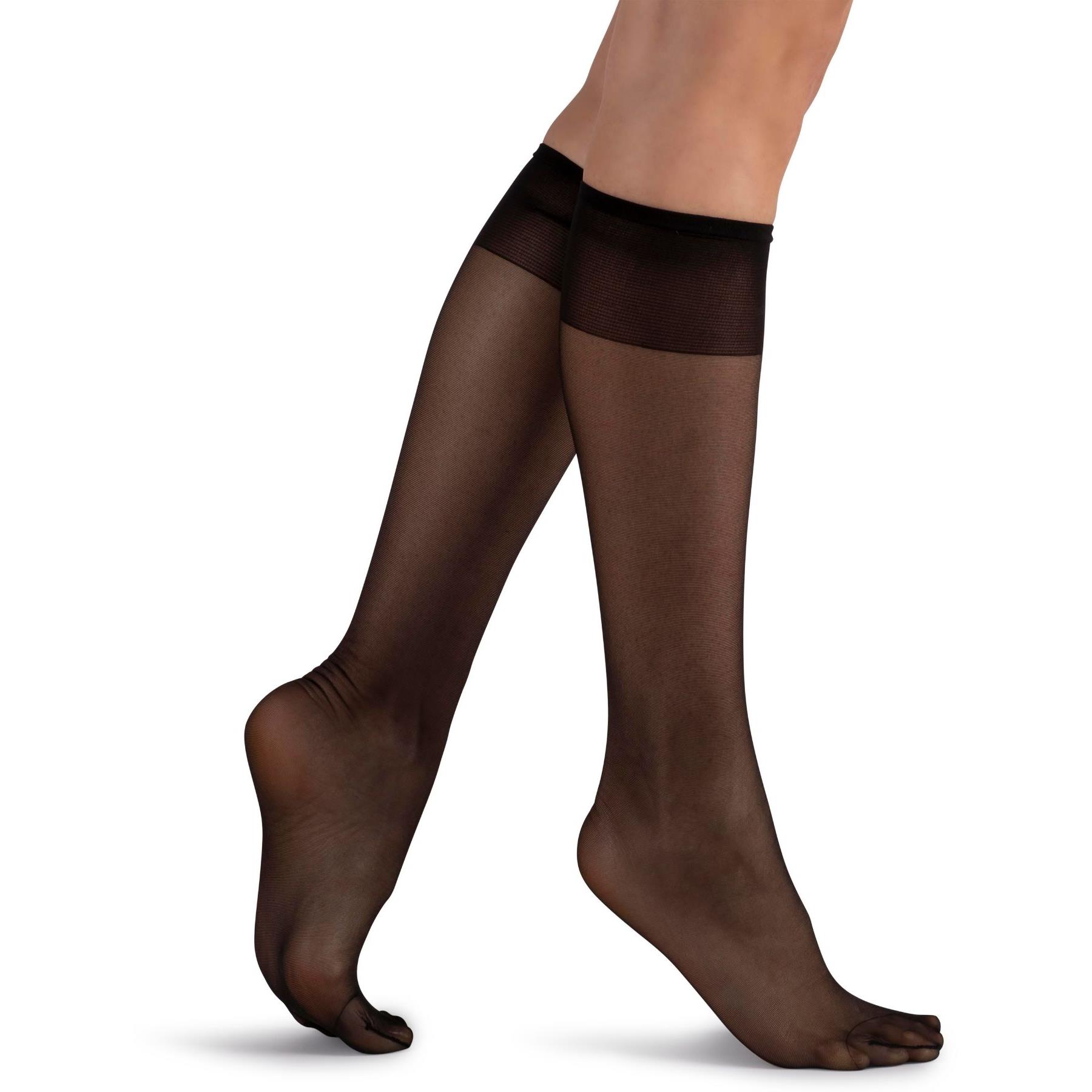 LECHERY Matte Silk Sheer 20 Knee-highs 2-Pack - 20798686 | HSN