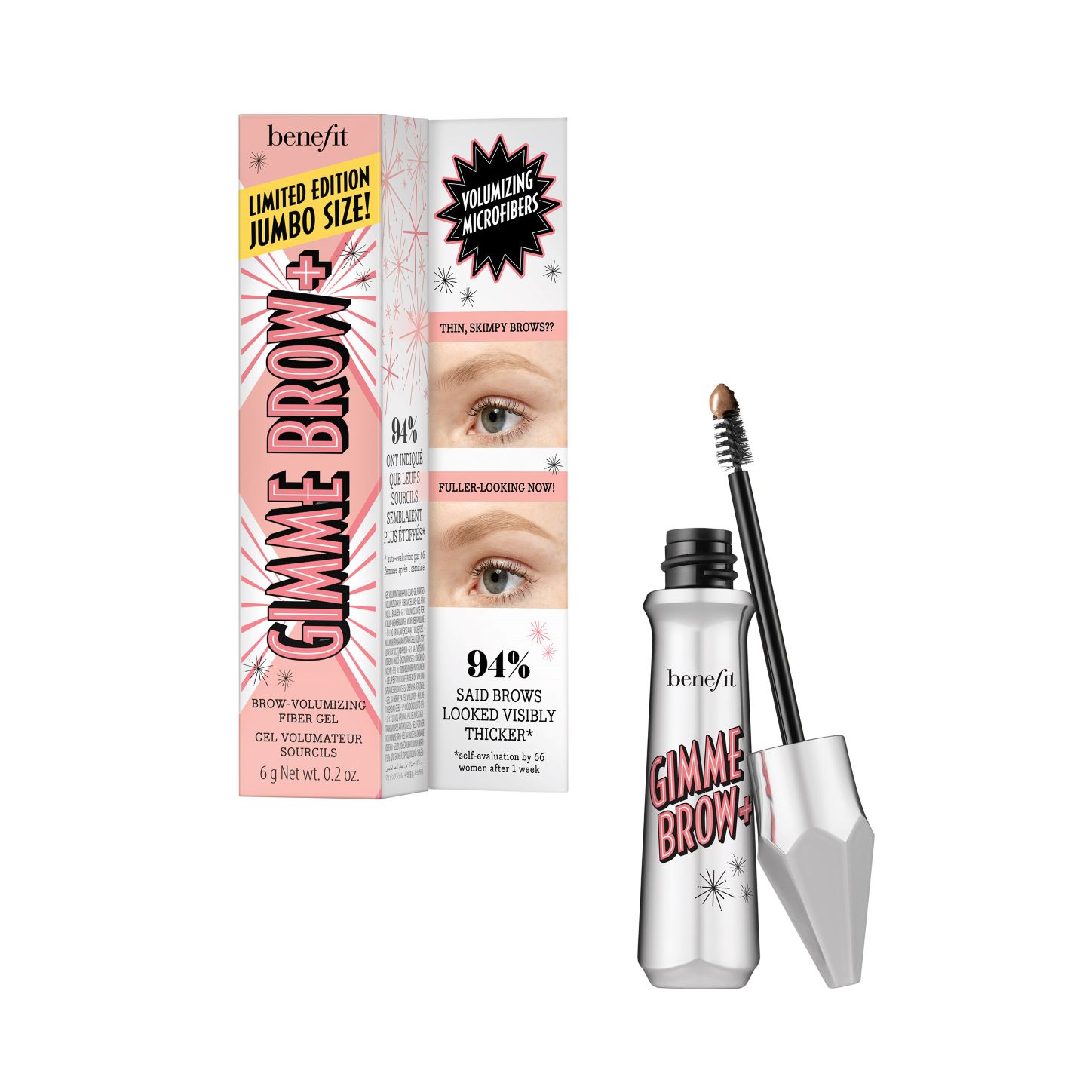 Benefit Cosmetics Gimme Brow+ Tinted Volumizing Eyebrow Gel Jumbo ...