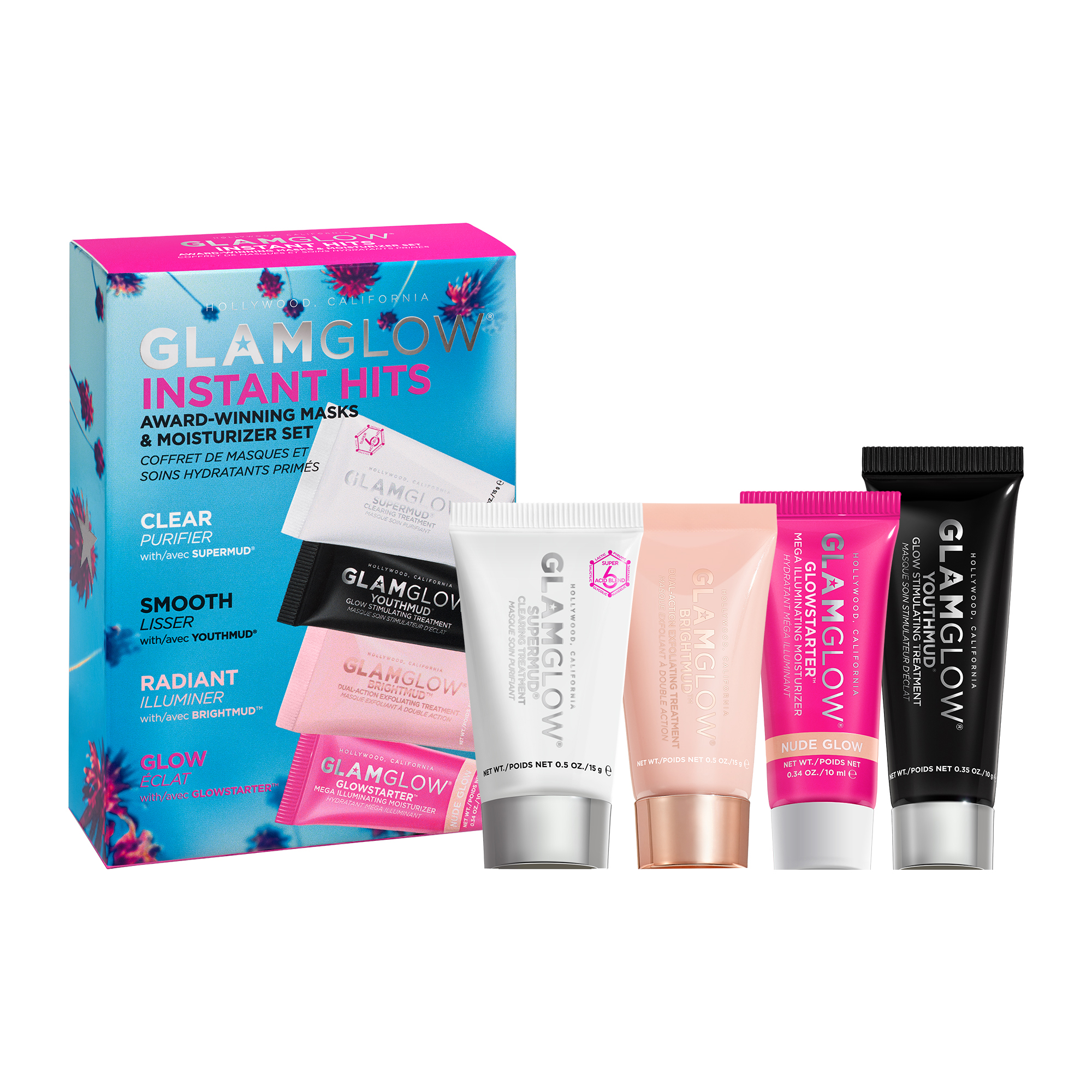 GLAMGLOW INSTANT HITS Face Mask and Moisturizer Set 20429679 HSN