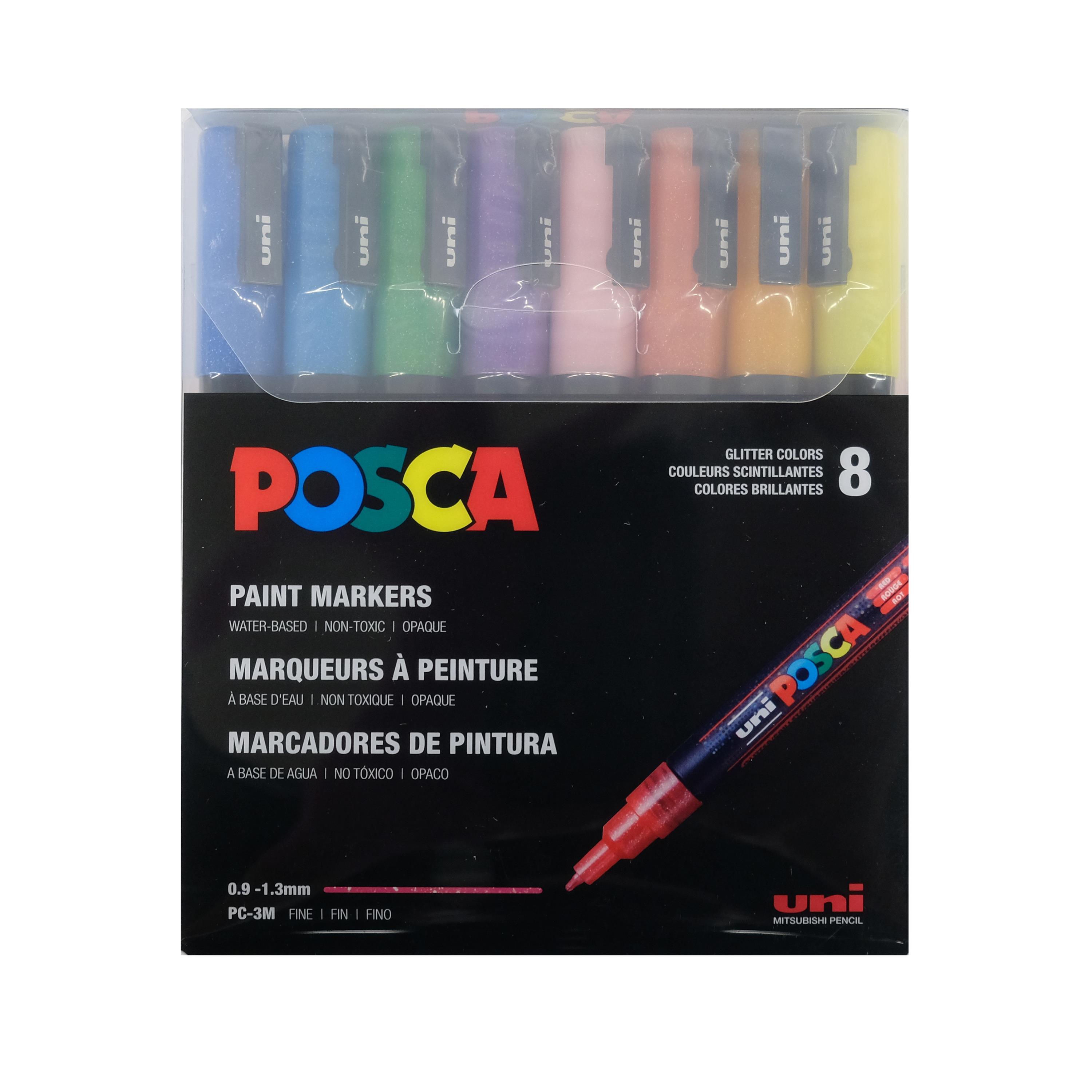 Uni Posca Paint Markers PC3M Fine Glitter Colors 20445721 HSN