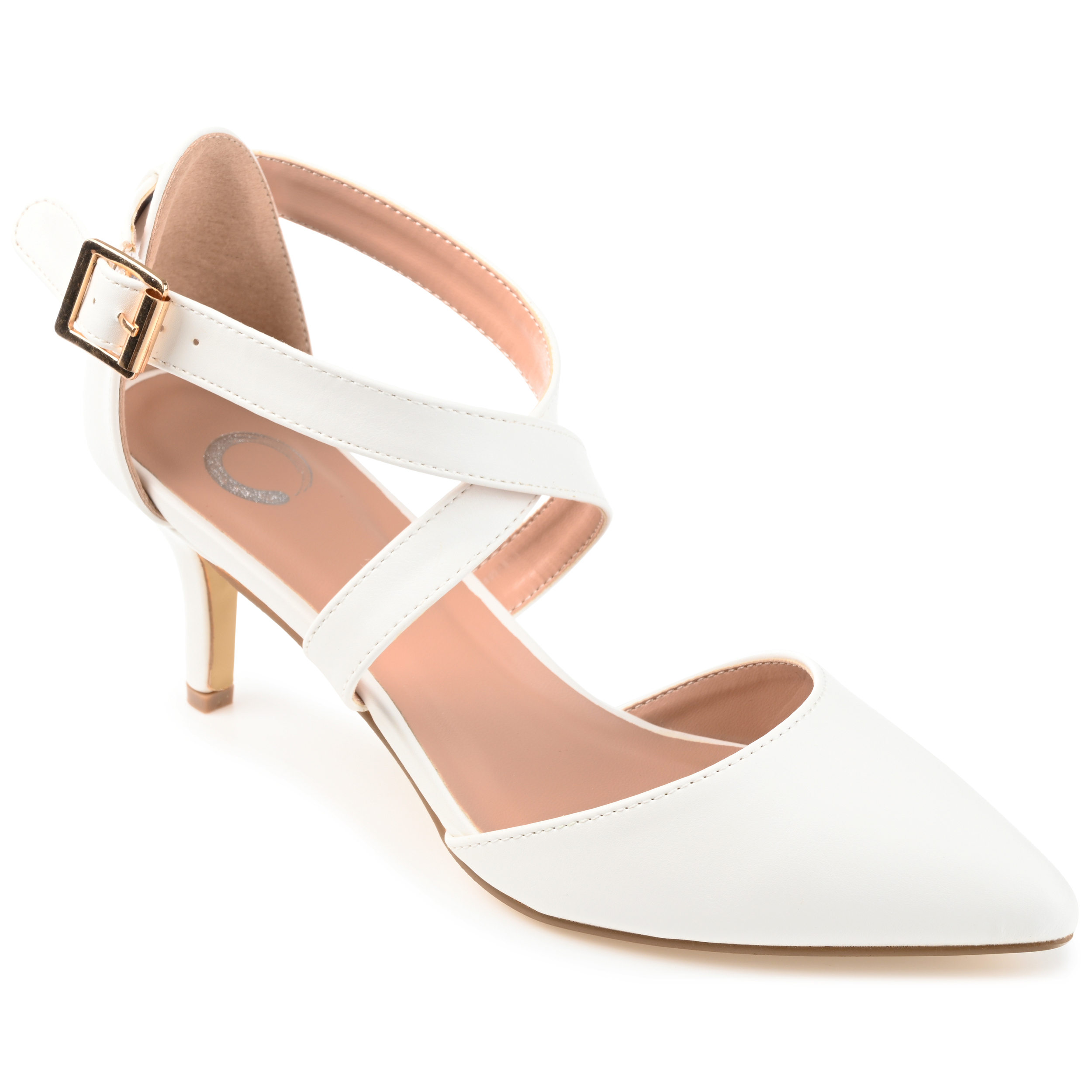 journee collection riva strap pumps