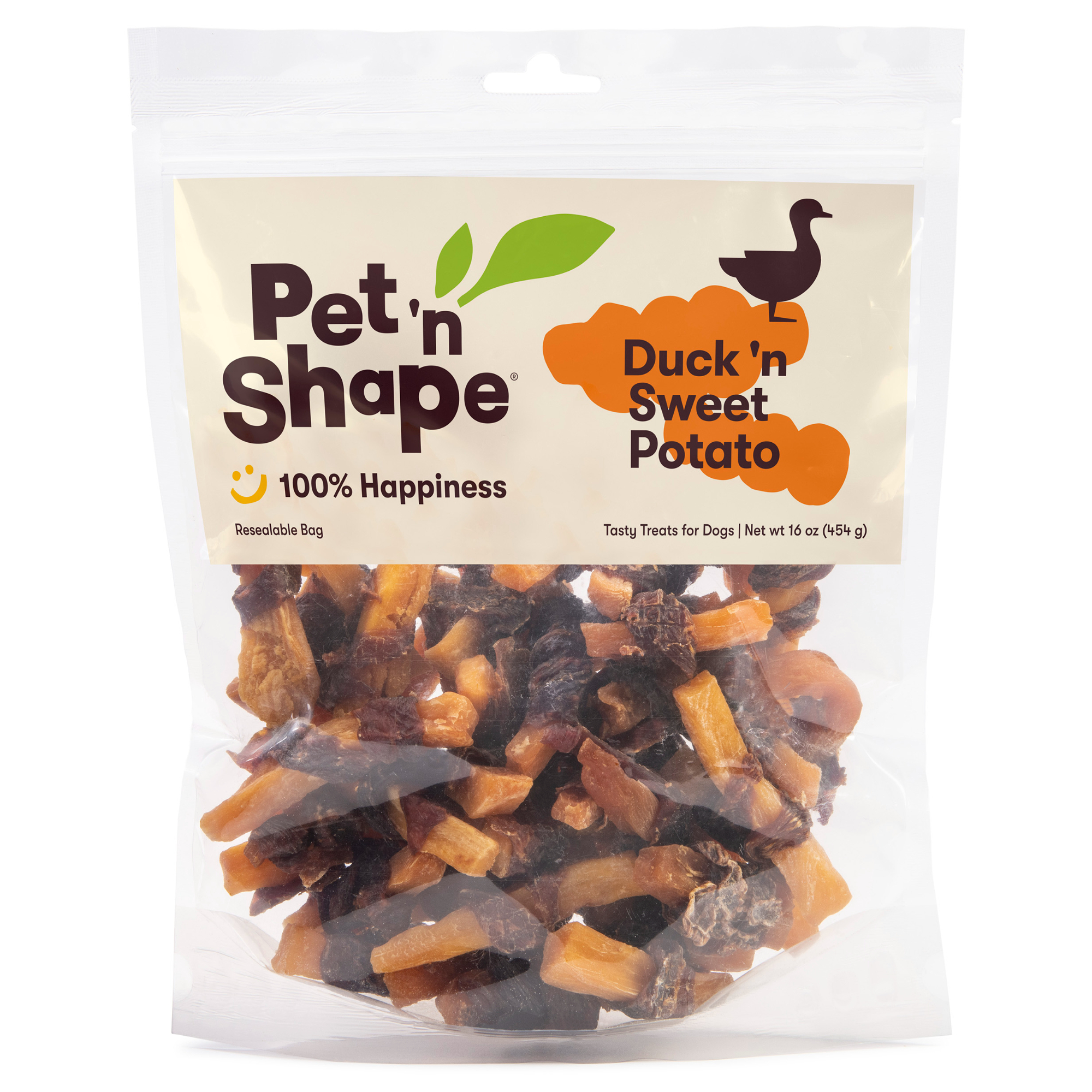 Pet 'n Shape Duck 'n Sweet Potato Dog Treats, 17 oz. Resealable Bag