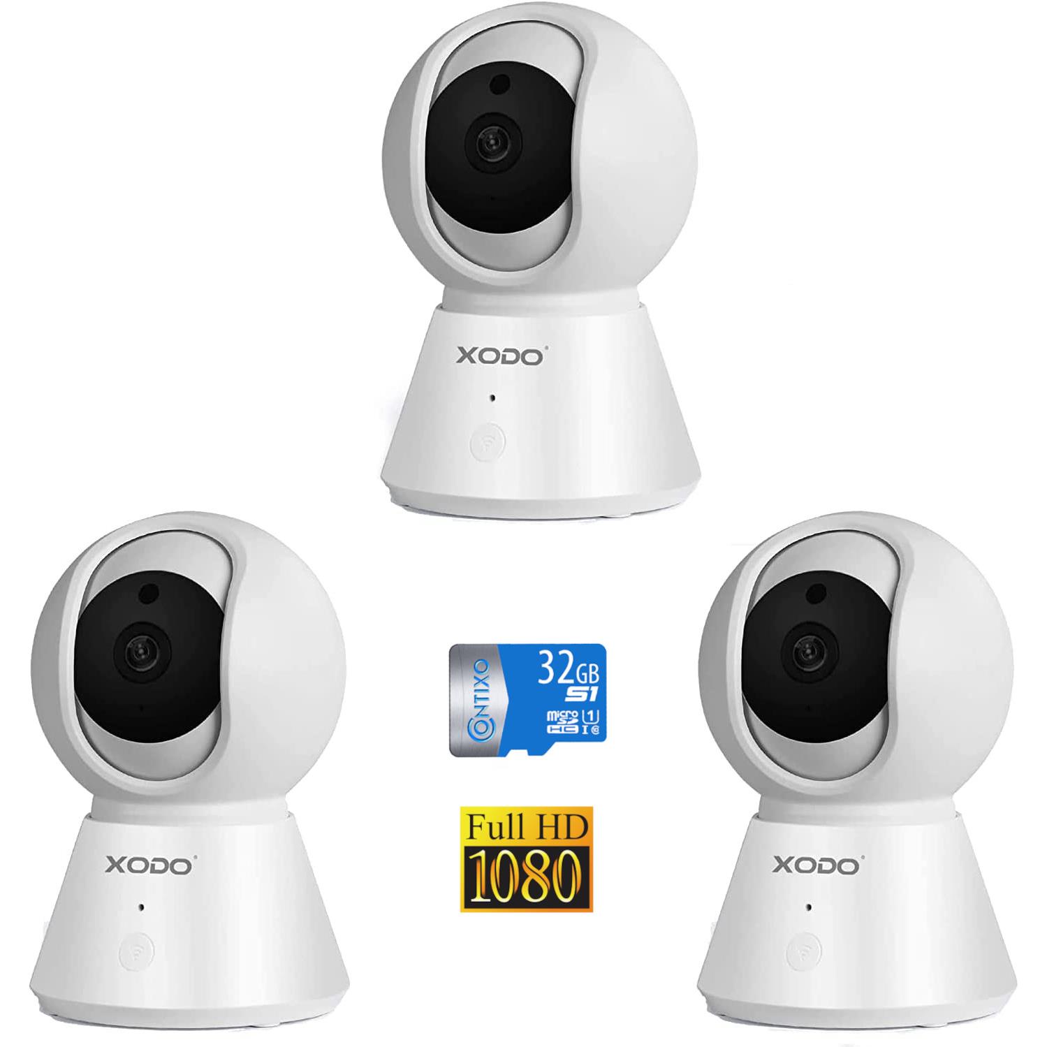 Hsn Camera E6 3-Pack Wireless Wi-Fi Security Camera 1080P HD | HSN