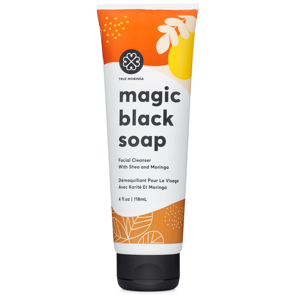 True Moringa Magic Black Soap Facial Cleanser 20662878 HSN