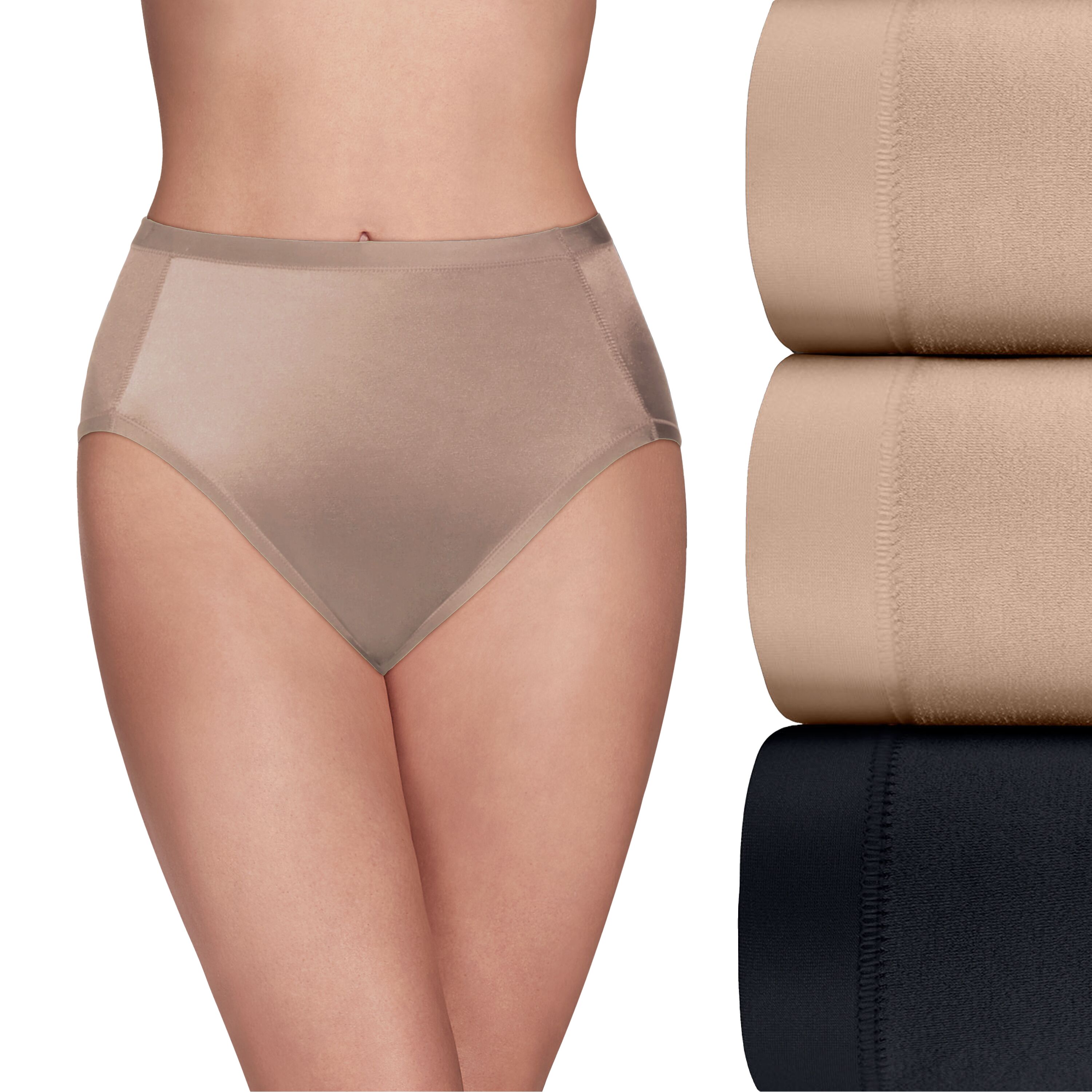 Vanity Fair Body Caress HiCut Panty 3Pack 20793165 HSN