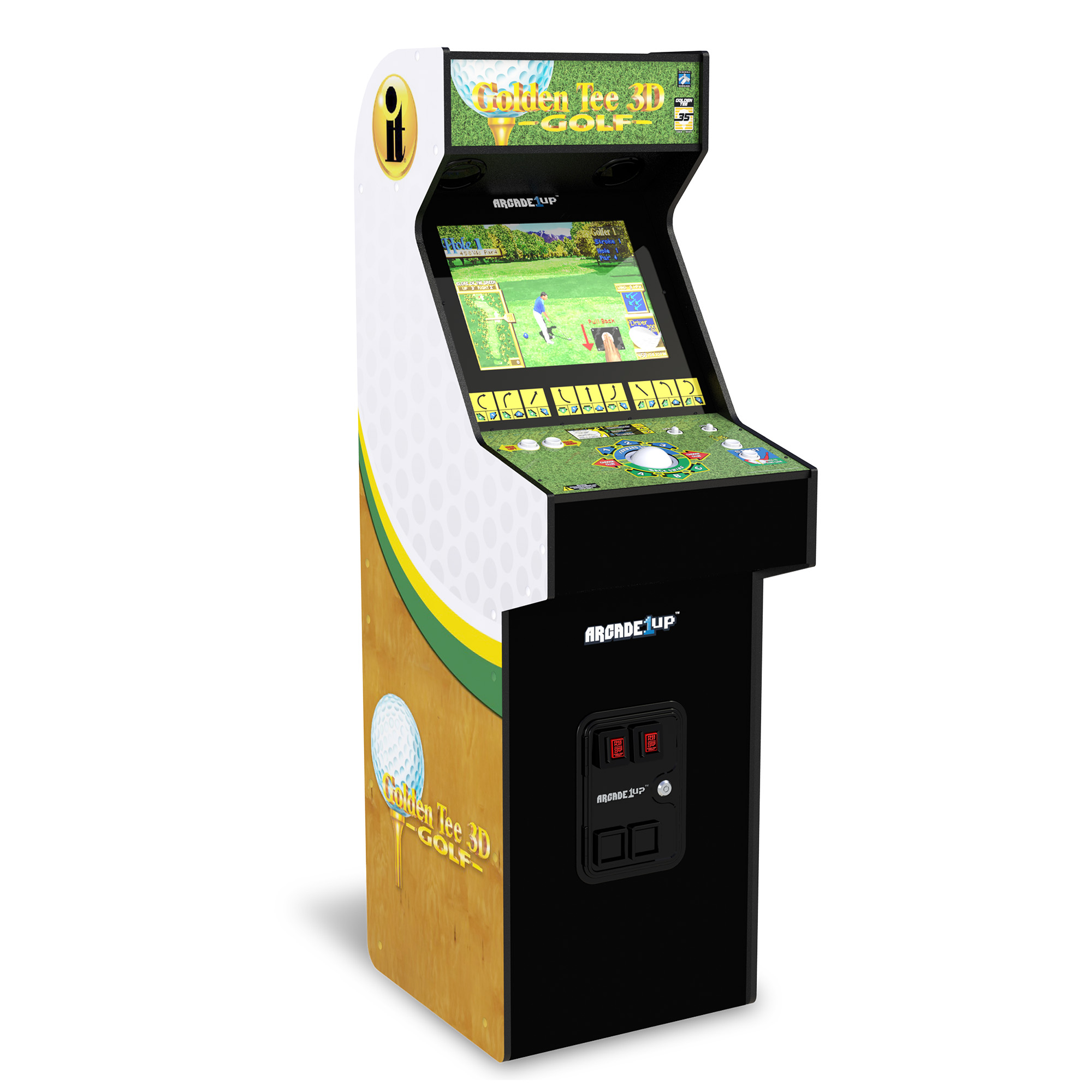 Arcade1Up Golden Tee 3D Deluxe Arcade Machine - 23231086 | HSN