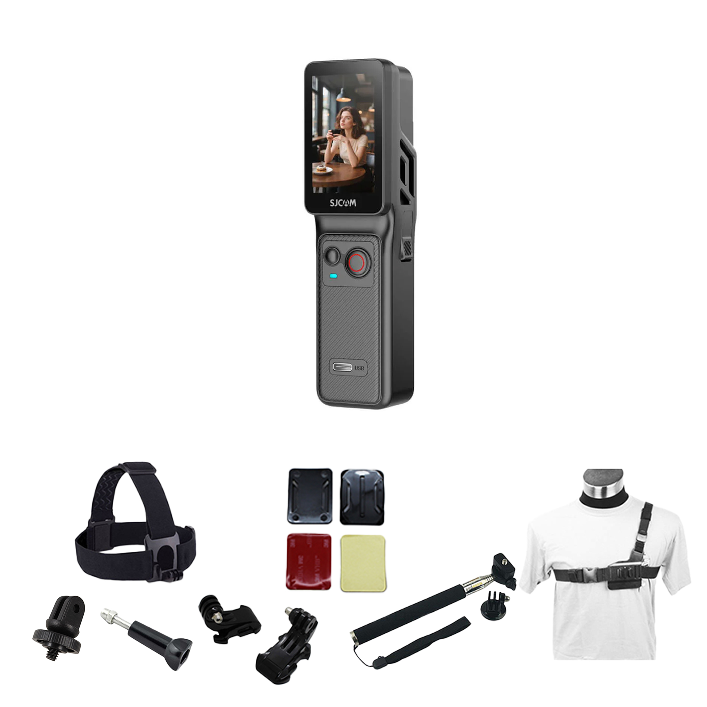Hsn Camera SJCAM C400 Handheld Action Camera with 4K and Touchscreens | HSN