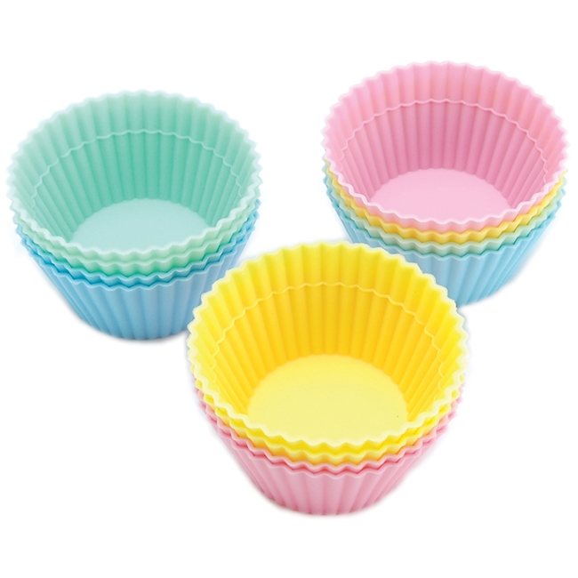 Silicone Standard Baking Cups Round 12/Pkg 5824958 HSN