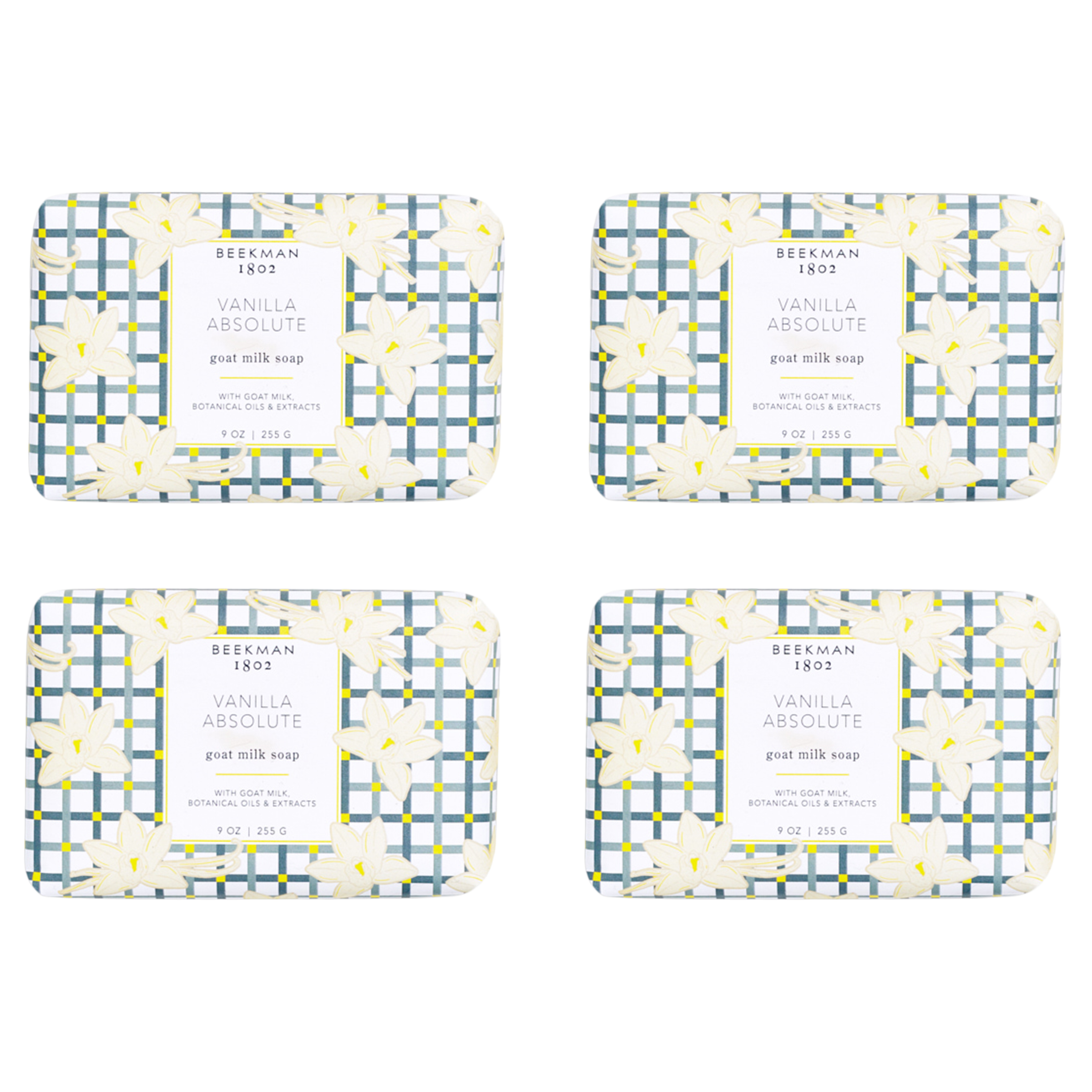 Beekman 1802 Vanilla Absolute Goat Milk Bar Soap 4piece Set 8732036 HSN