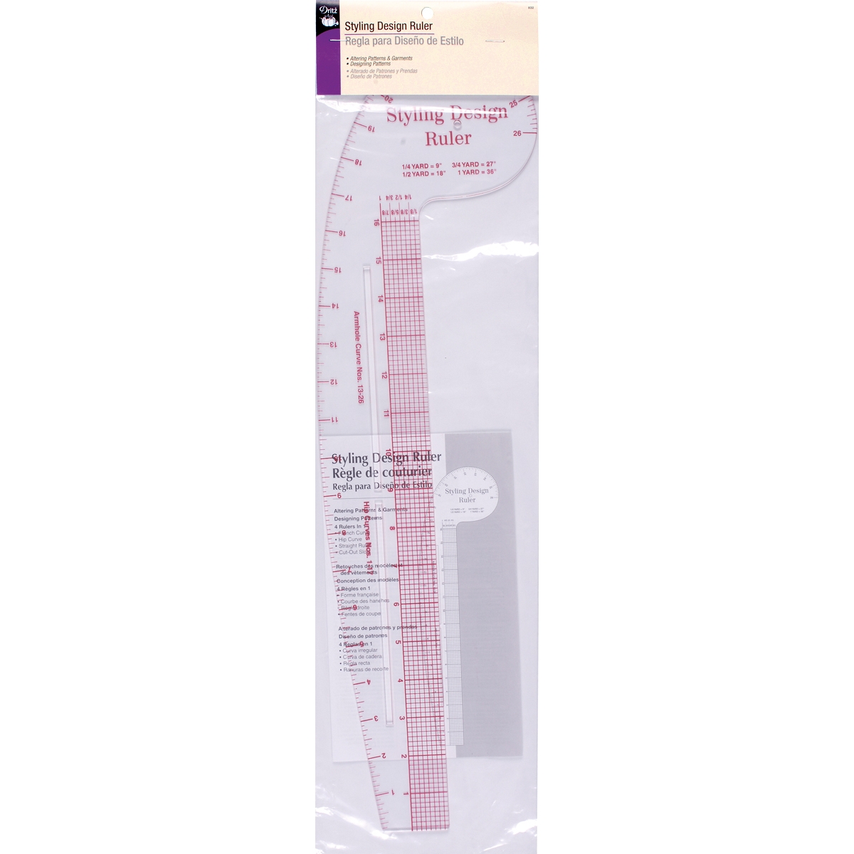 Dritz Styling Design Ruler 6564136 HSN