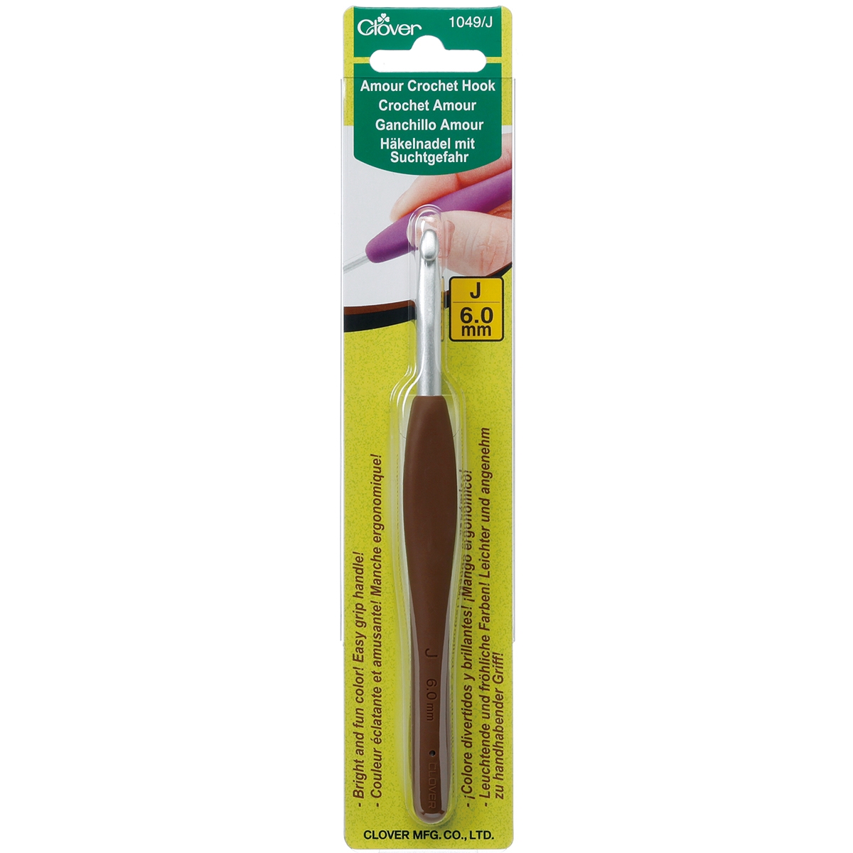 Clover Amour Crochet Hook Size J10/6mm 7092805 HSN