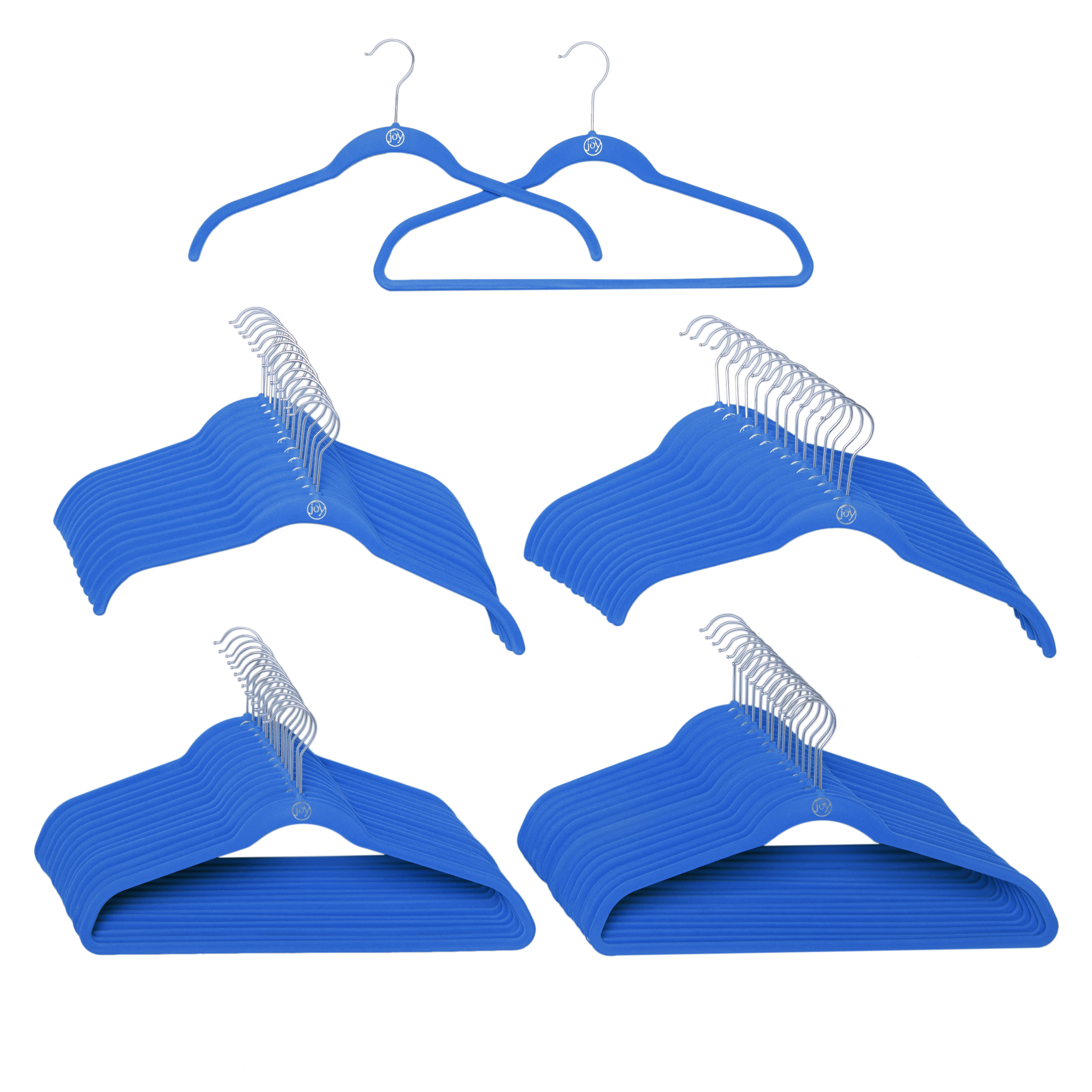 The JOY Hangers 60piece Premiere AntiMicrobial Mega Hanger Set