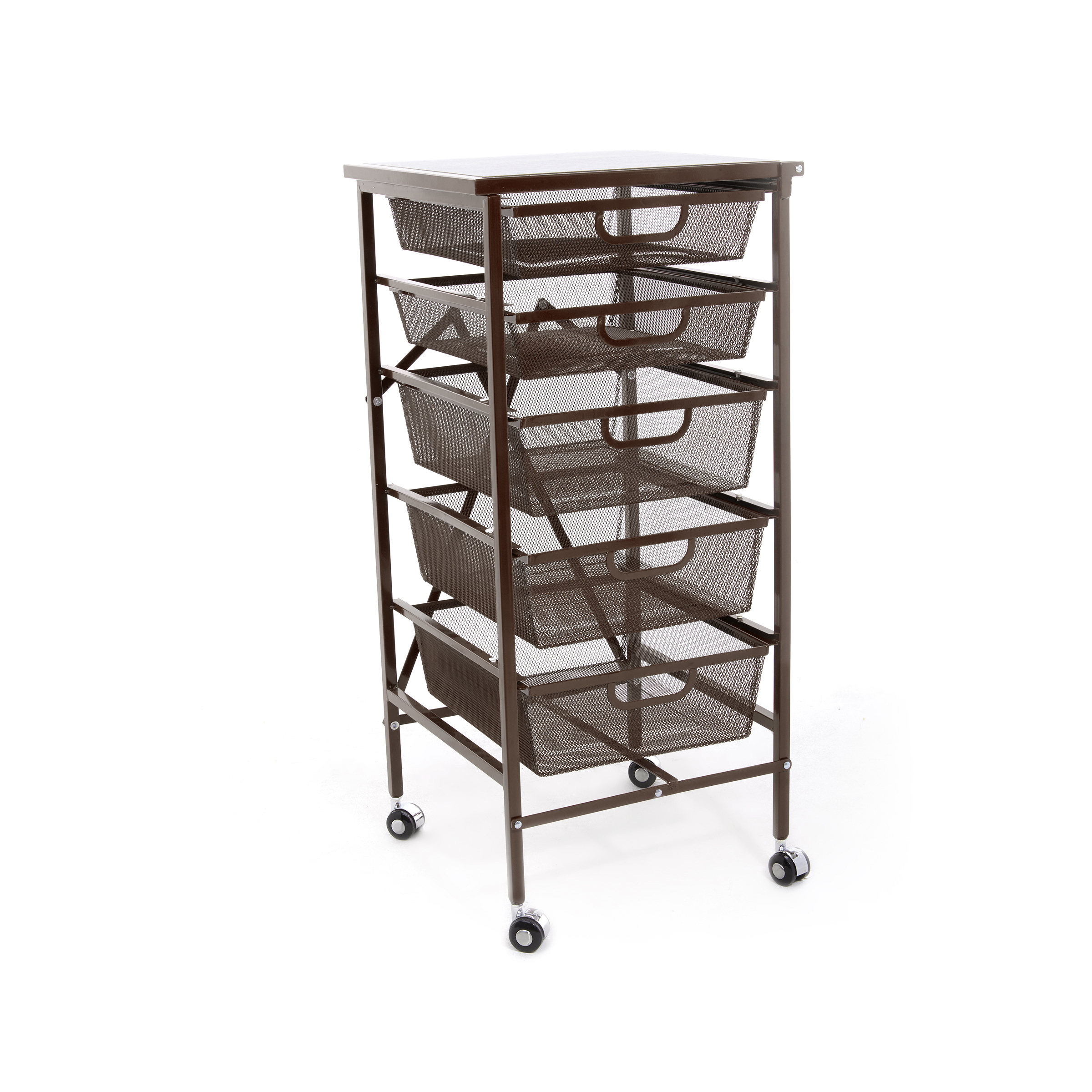 Origami 5Drawer Cart with Wooden Top 20523579 HSN