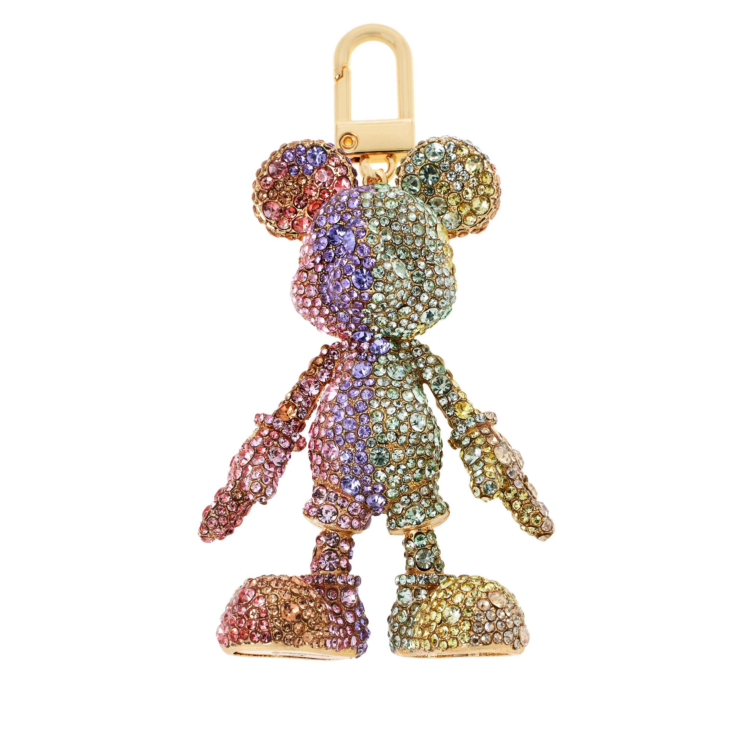 Baublebar Disney Mickey Mouse Rainbow Ombré Crystal Bag Charm