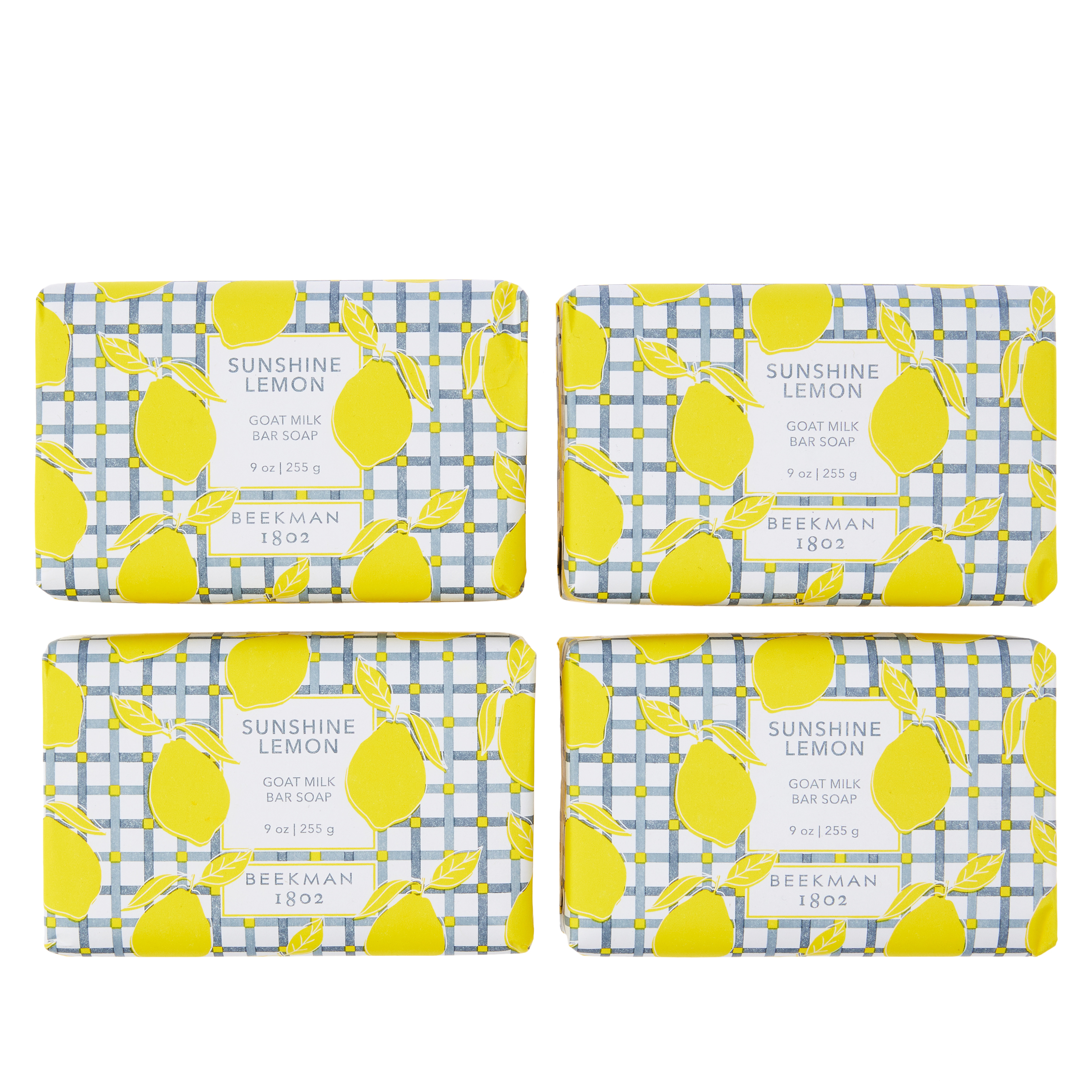 Beekman 1802 Goat Milk Bar Soap 4Piece Set Sunshine Lemon 20740191 HSN