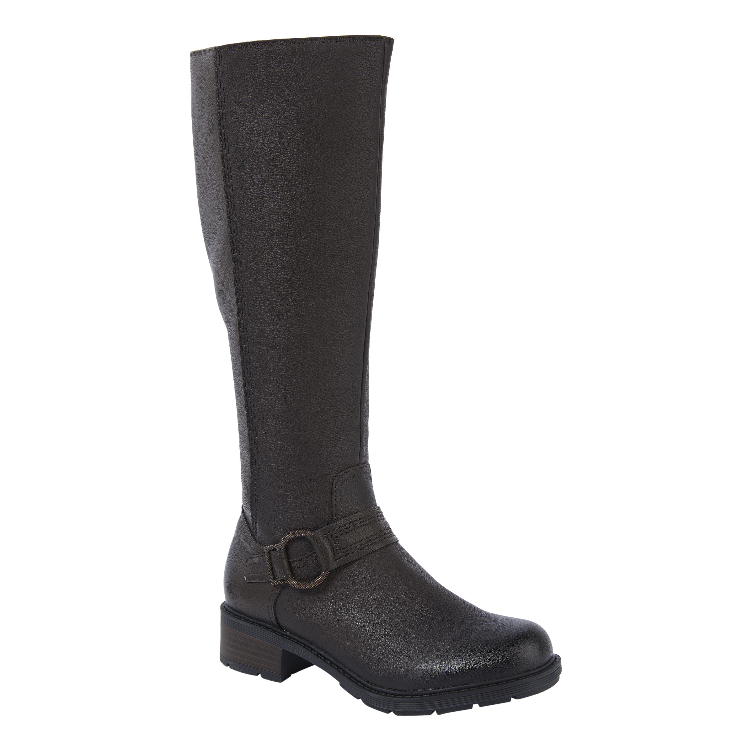 Clarks Collection Hearth RaeWS Knee-High Wide-Calf Leather Boot ...