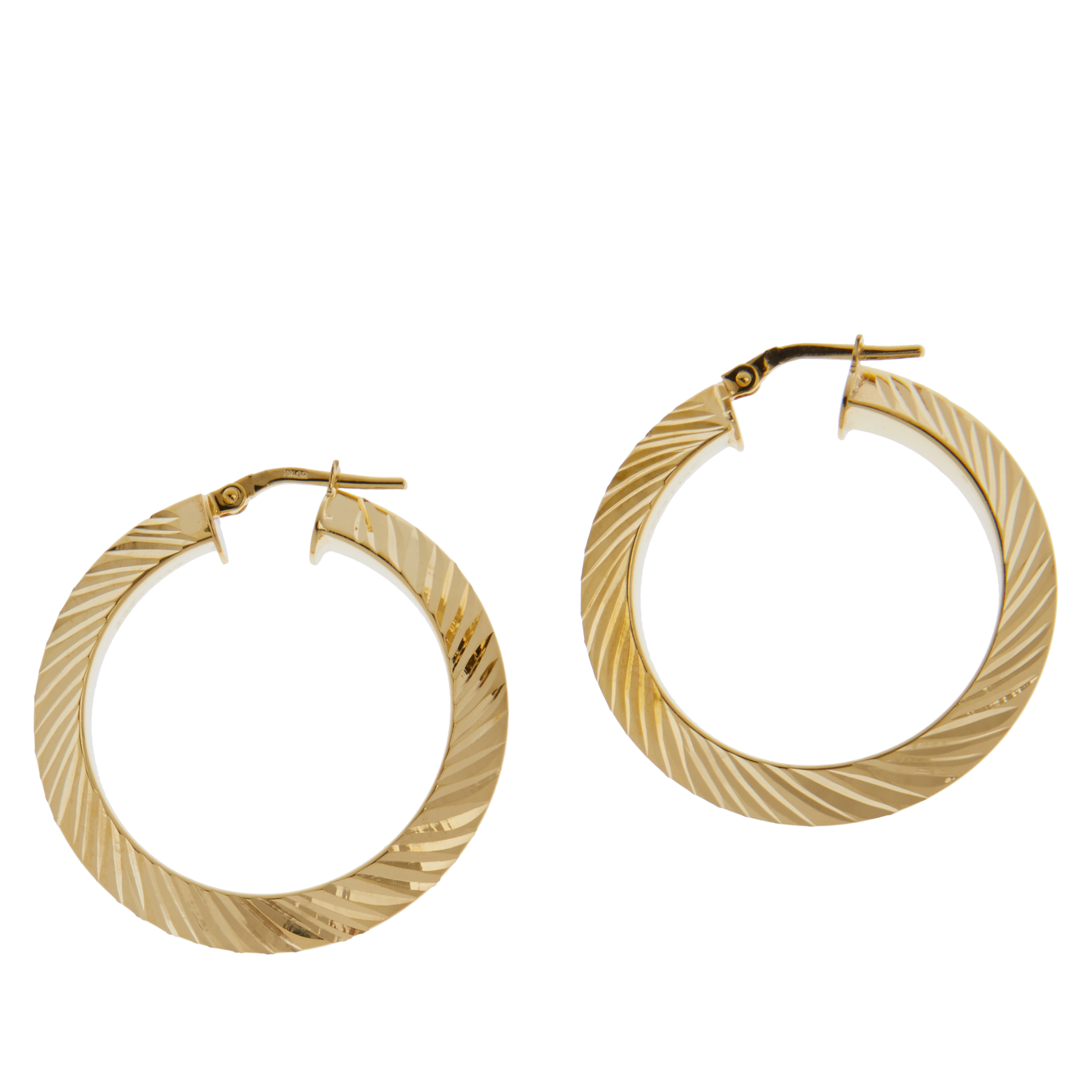 Bellezza Bronze 11/4" Hoop Earrings 20853035 HSN