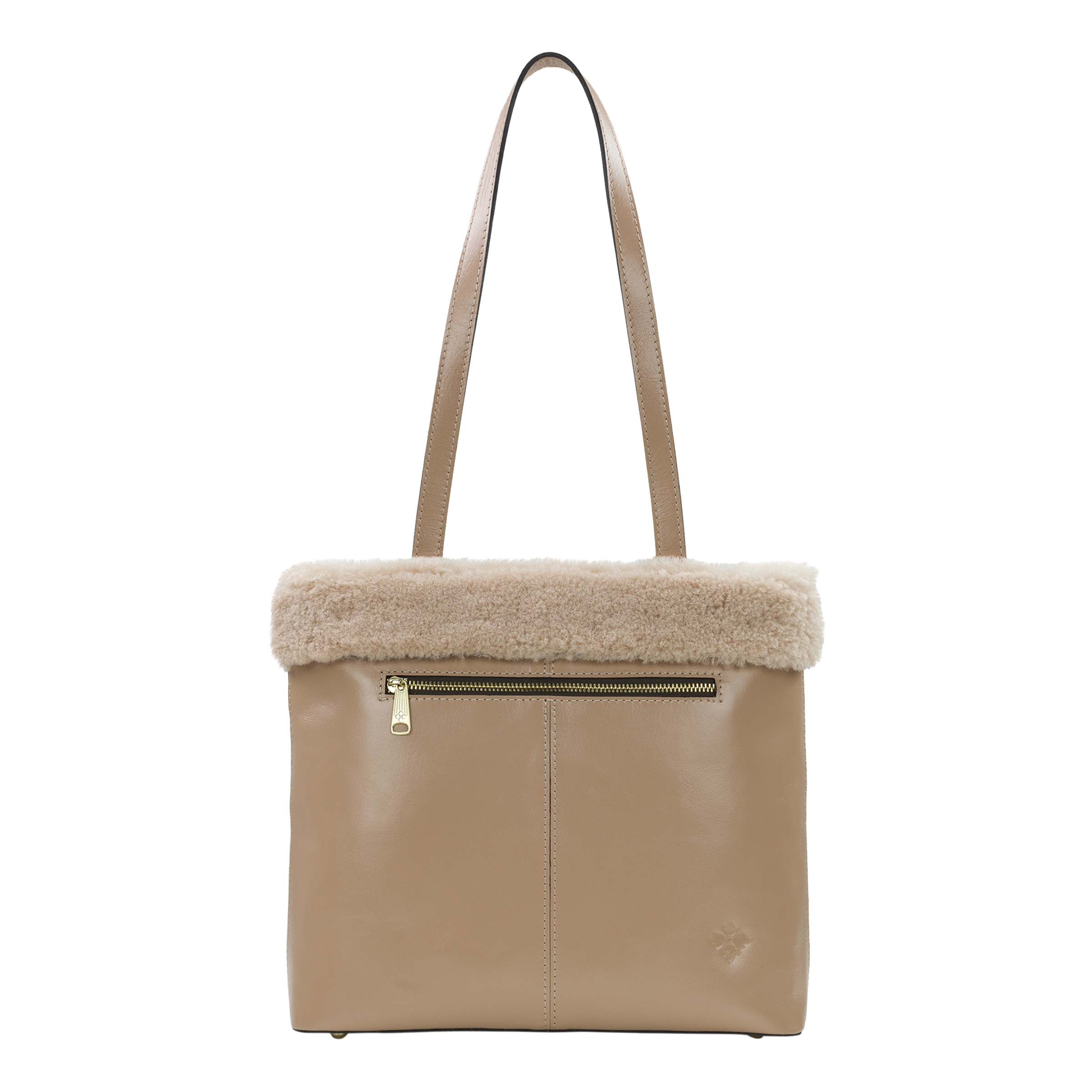 Patricia Nash Ashbur Sherpa Trim Leather Tote 20918164 HSN