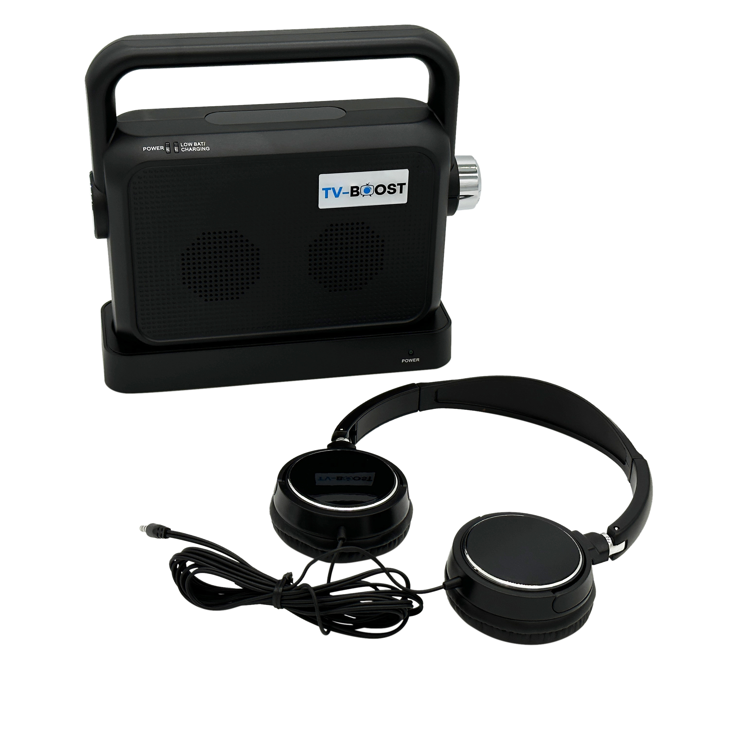 TVBoost Portable TV Sound Amplifier with Headphones 21106260 HSN
