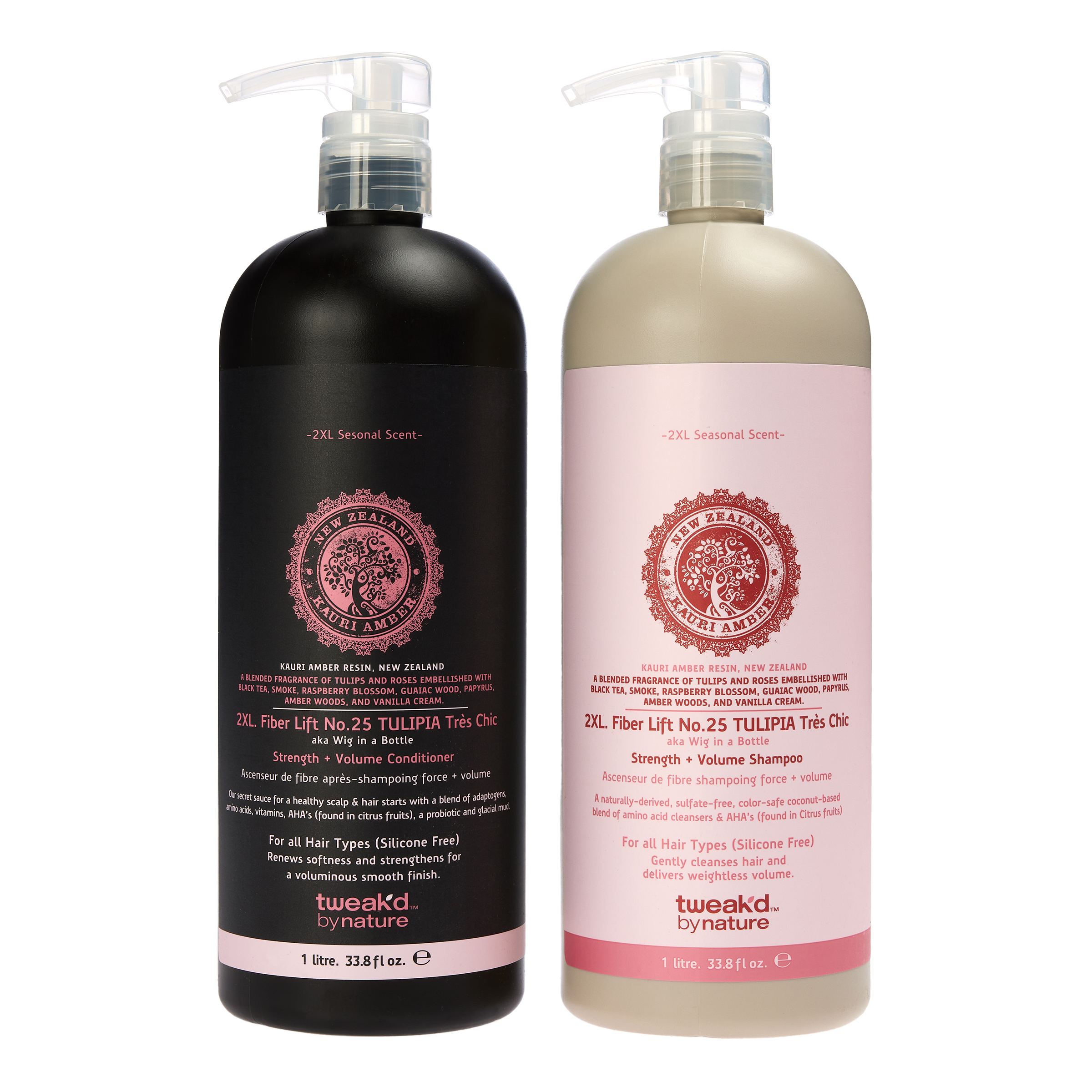 Tweak'd by Nature Tulipia Tres Chic Megasize Shampoo & Conditioner AS
