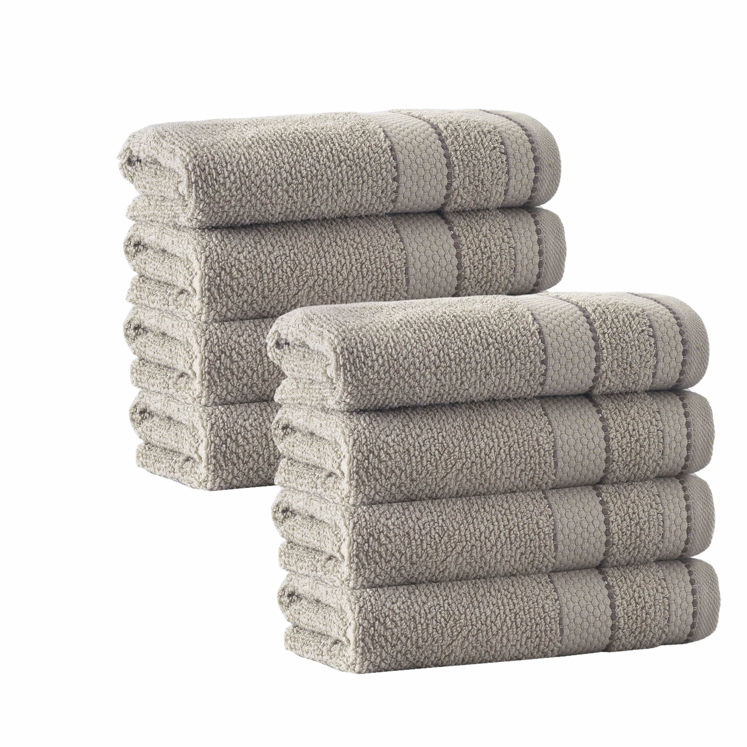 Enchante Home Monroe Set of 8 Turkish Cotton Hand Towels 8624930 HSN
