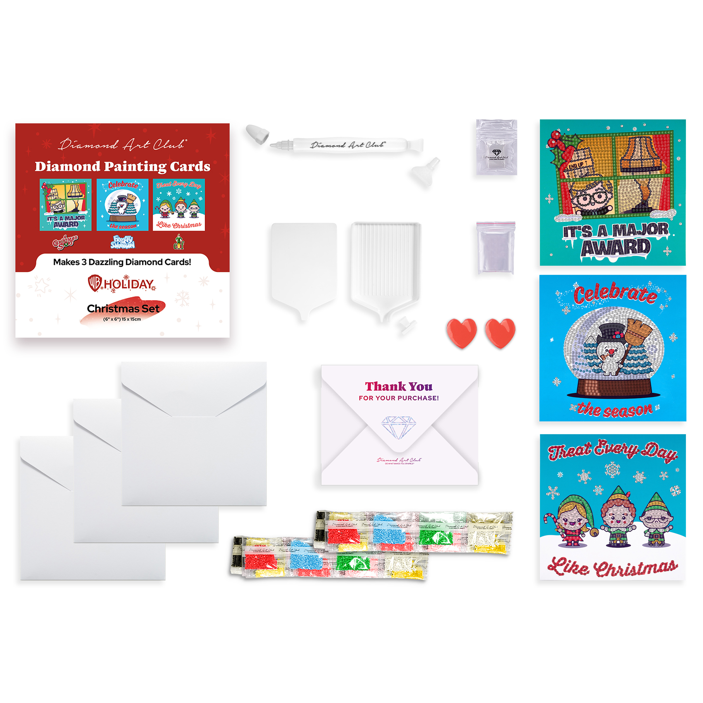 Diamond Art Club 3-Card Holiday Kit | HSN