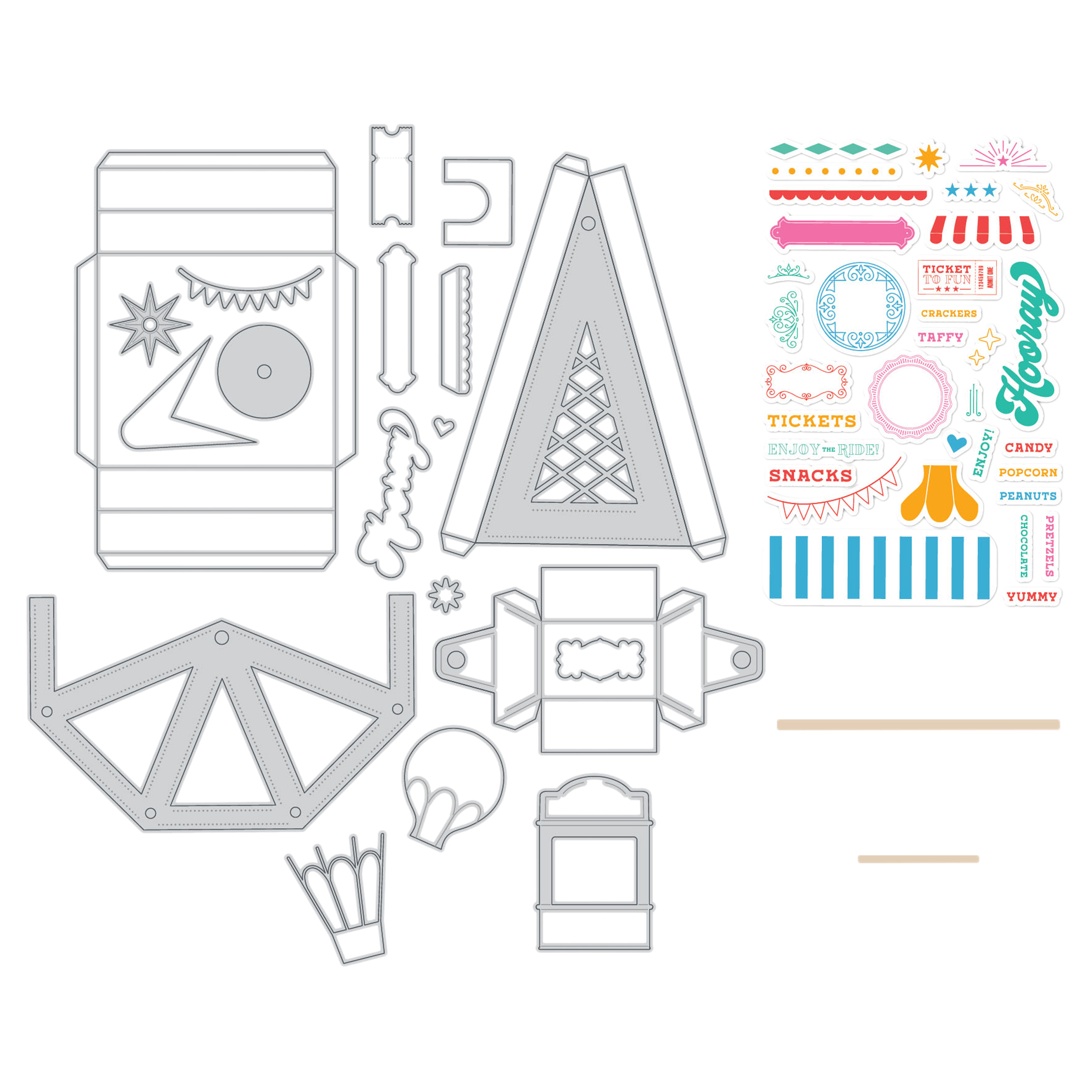 Diamond Press 3D Ferris Wheel Stamp and Die Kit | HSN