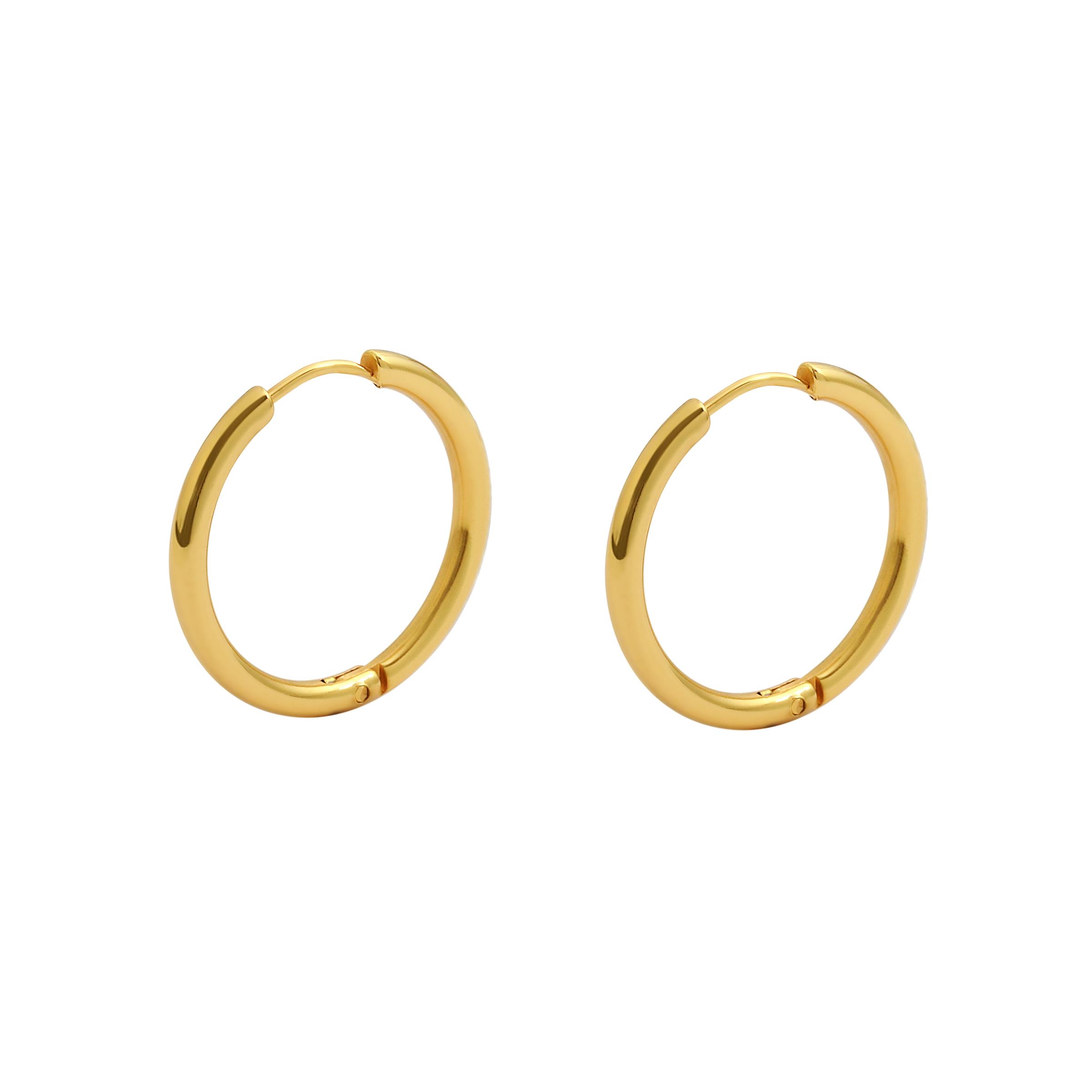 Stately Steel Rounded Tube Hoop Earring 9378468 HSN