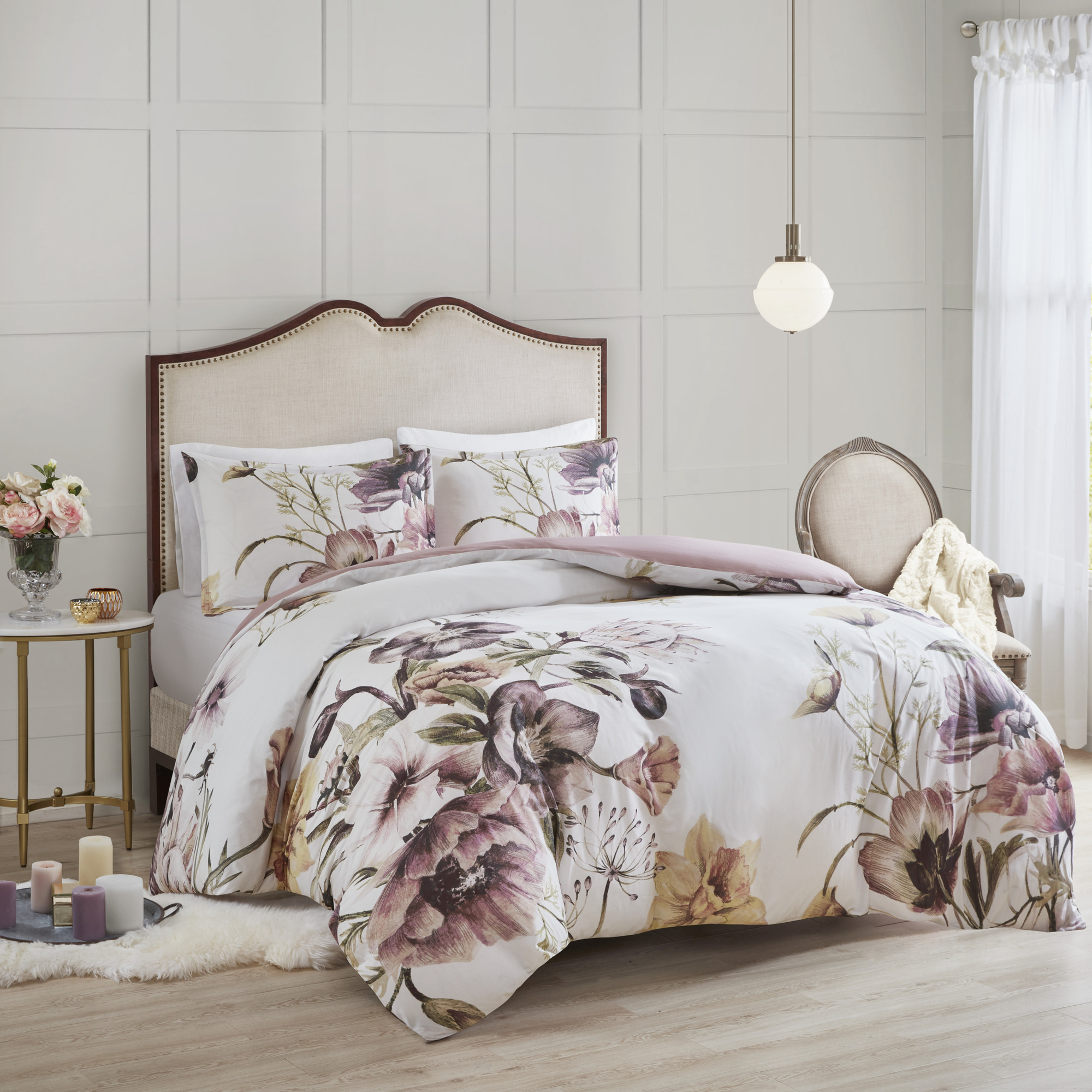 Madison Park Cassandra 3pc Cotton Duvet Cover Set, Blush 10086433 HSN