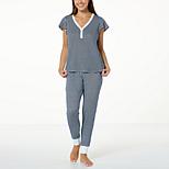 Lacey Chabert 2-piece Henley Pajama Set - 20816388 | HSN