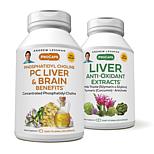 PC Liver & Brain Benefits and Liver Anti-Oxidant Extracts - 60 + 30