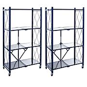 StoreSmith Slim Shelf 5 Tier Rolling Storage Rack