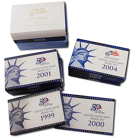 1999-2009 State Quarter Proof Sets - 6316444 | HSN