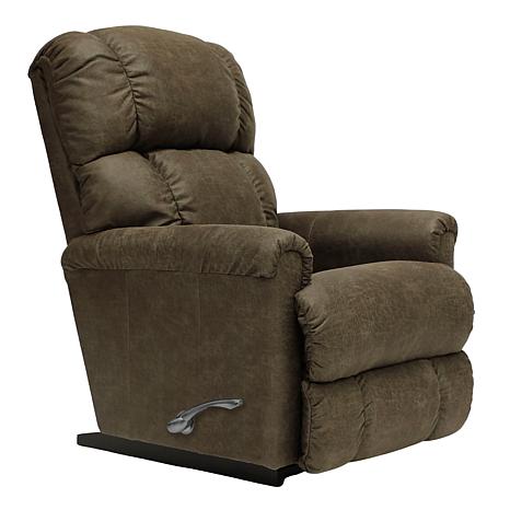 La Z Boy Pinnacle Rocker Recliner w Headrest Lumbar HSN