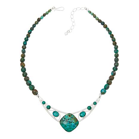 Jay King Gallery Collection Sterling Silver Parrot Wing Stone