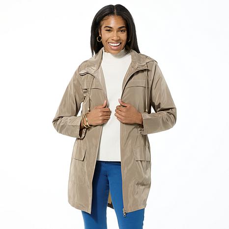 Antthony Hooded Water-Repellent Rain Jacket | HSN