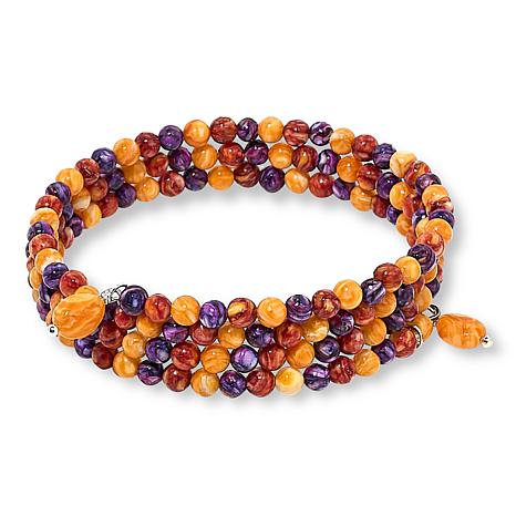 Jay King Multicolor Spiny Oyster Shell Bead Coil Bracelet | HSN