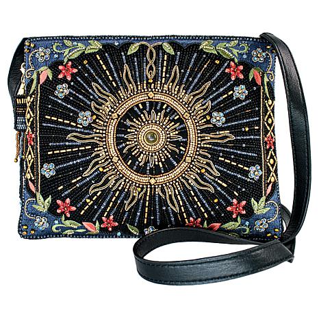 Mary Frances Solar Mystique Hand-Beaded Crossbody Handbag