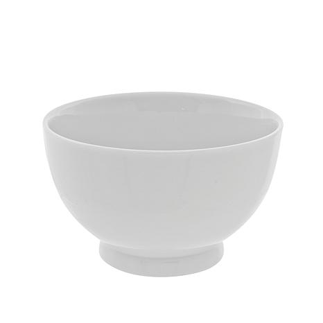 10 Strawberry Street Classic Footed White Rice Bowls