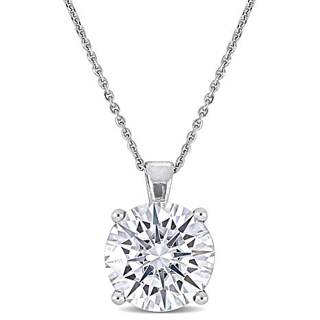 moissanite solitaire necklace