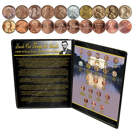 1909-2025 Lincoln Cent Through The Decades 20-Coin Set | HSN