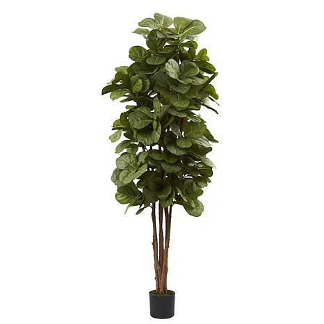 faux 6 Ft. Fiddle Leaf Fig Silk Tree. How to decorate or style your entry way. 