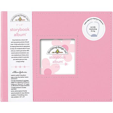 Fashion Fabric, Pink, scrapbook postbound albumx 8x8 (MBI)