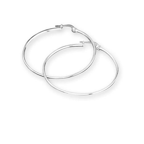 5cm silver hoop earrings