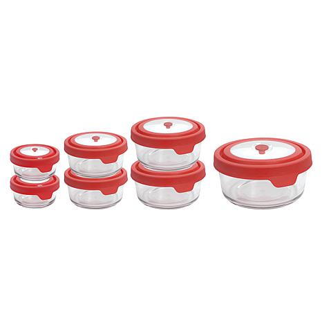 $29.95, Was $39.99, 25% Off! Anchor Hocking 14 Piece Glass Food Storage Bowls with Lids dealfomo