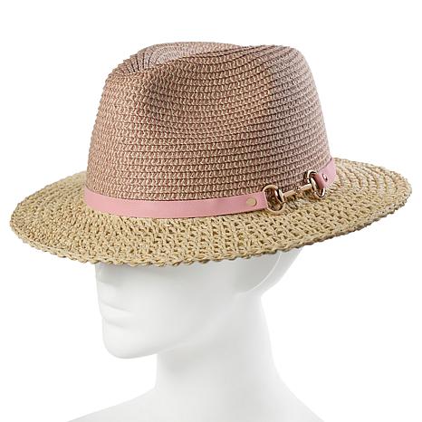 Anne Klein Uptown Chic Woven Fedora Anne Klein Uptown Chic Woven Fedora