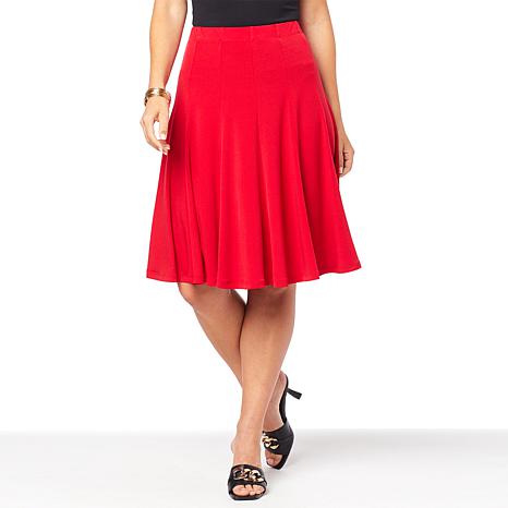 Antthony Knit Flared 12-Panel Skirt - 20384154 | HSN