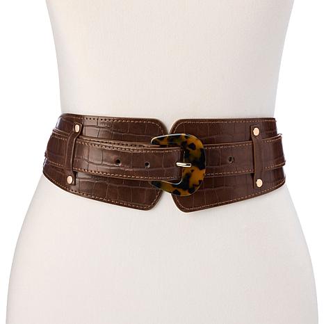 Antthony Stretch Belt with Oversized Resin Buckle